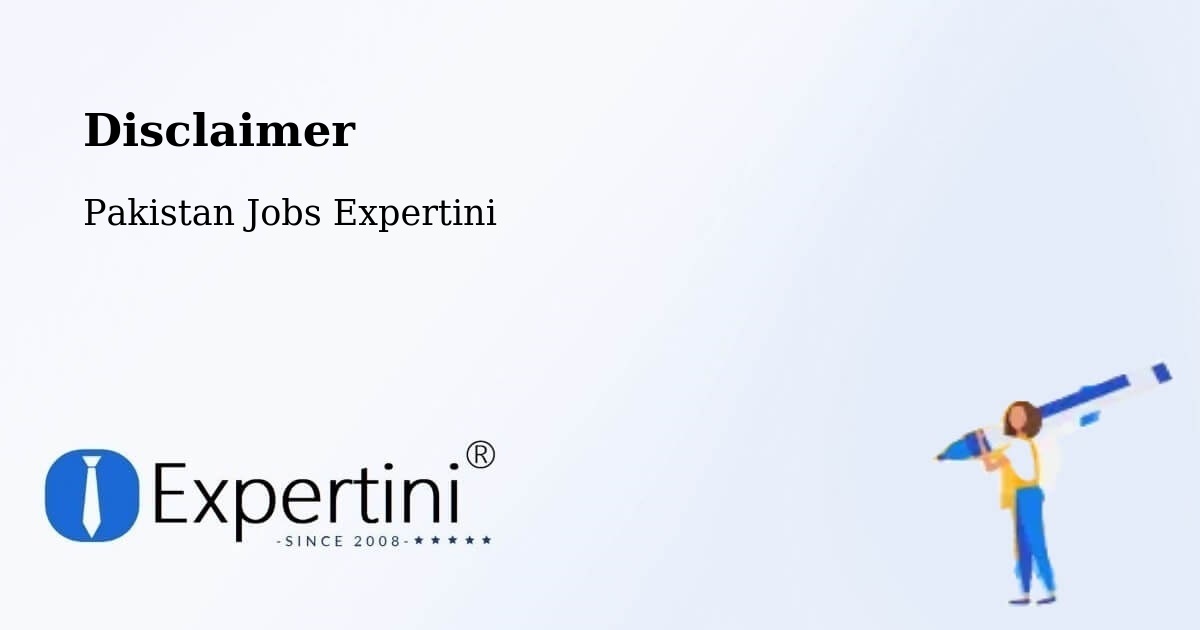 Disclaimer – Mach - Pakistan Jobs Expertini